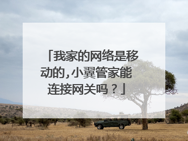 我家的网络是移动的,小翼管家能连接网关吗？