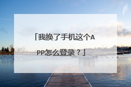 我换了手机这个APP怎么登录?