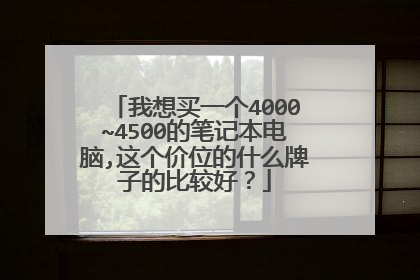 我想买一个4000~4500的笔记本电脑,这个价位的什么牌子的比较好？