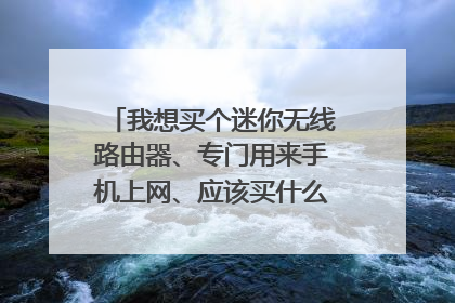 我想买个迷你无线路由器、专门用来手机上网、应该买什么规格的路由器呢？