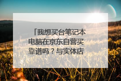 我想买台笔记本电脑在京东自营买靠谱吗？与实体店价钱相差多少，