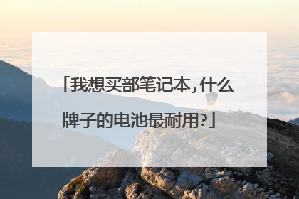 我想买部笔记本,什么牌子的电池最耐用?