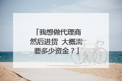 我想做代理商 然后进货 大概需要多少资金?