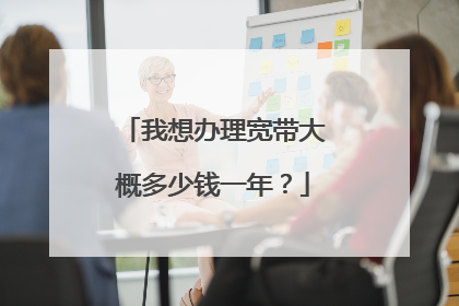 我想办理宽带大概多少钱一年?