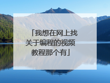 我想在网上找关于编程的视频教程那个有