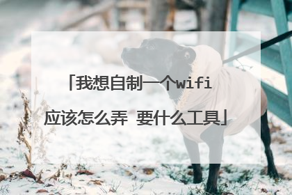 我想自制一个wifi 应该怎么弄 要什么工具