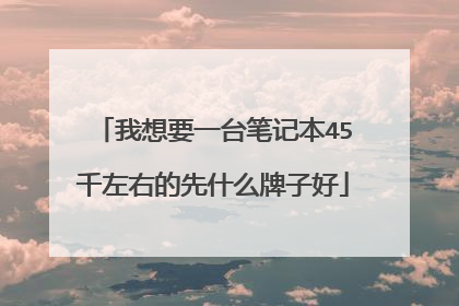 我想要一台笔记本45千左右的先什么牌子好