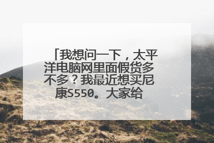 我想问一下,太平洋电脑网里面假货多不多?我最近想买尼康S550。大家给点意见。谢谢!
