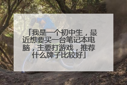 我是一个初中生,最近想要买一台笔记本电脑,主要打游戏,推荐什么牌子比较好