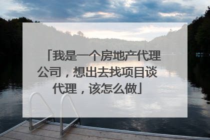 我是一个房地产代理公司,想出去找项目谈代理,该怎么做