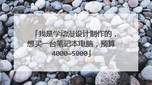 我是学动漫设计制作的,想买一台笔记本电脑,预算4000—5000