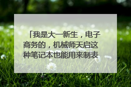 我是大一新生,电子商务的,机械师天启这种笔记本也能用来制表格制图什么的吧