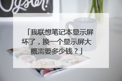 我联想笔记本显示屏坏了,换一个显示屏大概需要多少钱?