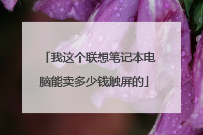 我这个联想笔记本电脑能卖多少钱触屏的