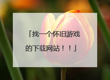 找一个怀旧游戏的下载网站!!