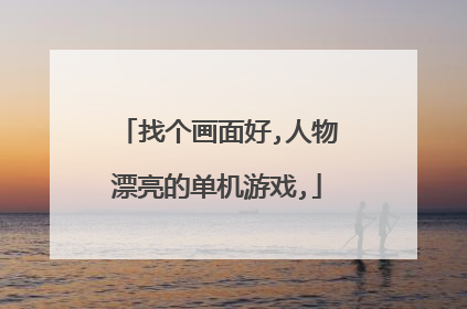 找个画面好,人物漂亮的单机游戏,