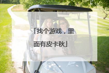 找个游戏,里面有皮卡秋