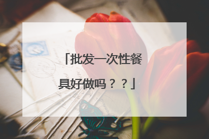 批发一次性餐具好做吗??