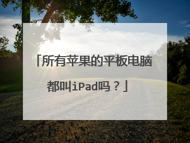 所有苹果的平板电脑都叫iPad吗？