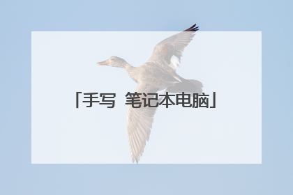 手写 笔记本电脑