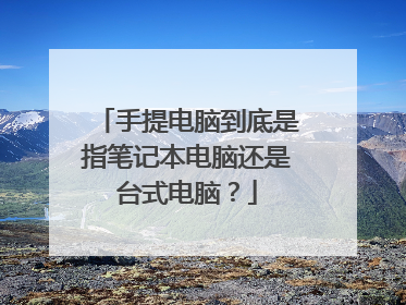 手提电脑到底是指笔记本电脑还是台式电脑?