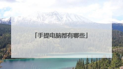 手提电脑都有哪些