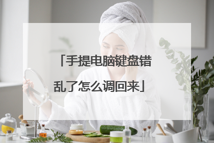 手提电脑键盘错乱了怎么调回来