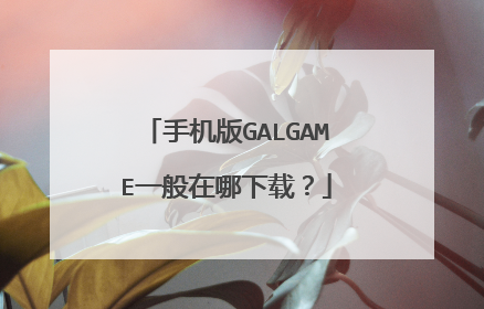 手机版GALGAME一般在哪下载?