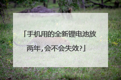 手机用的全新锂电池放两年,会不会失效?