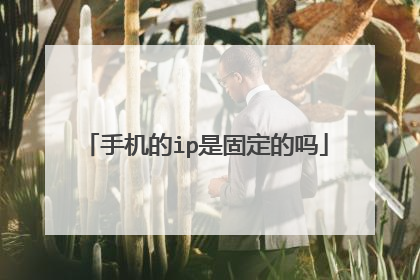 手机的ip是固定的吗