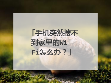 手机突然搜不到家里的Wi-Fi怎么办?