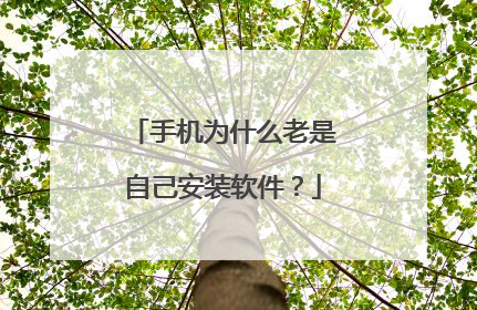 手机为什么老是自己安装软件?