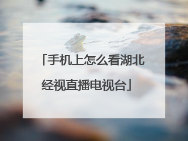 手机上怎么看湖北经视直播电视台