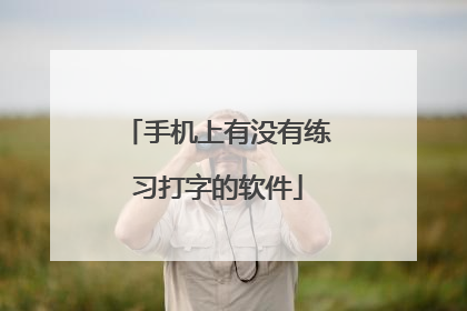 手机上有没有练习打字的软件