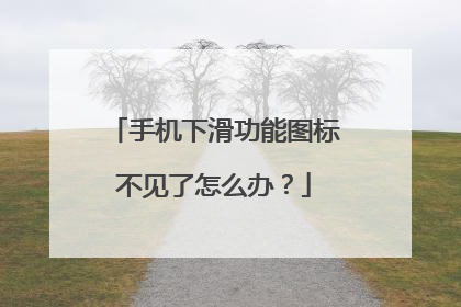 手机下滑功能图标不见了怎么办？