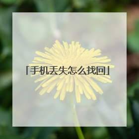 手机丢失怎么找回