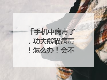 手机中病毒了,功夫熊猫病毒!怎么办!会不会影响手机?