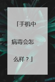 手机中病毒会怎么样？