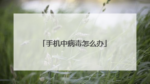 手机中病毒怎么办