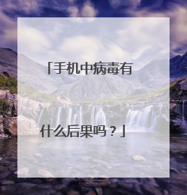 手机中病毒有什么后果吗？