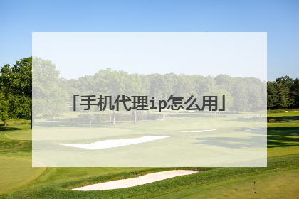 手机代理ip怎么用