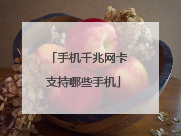 手机千兆网卡支持哪些手机