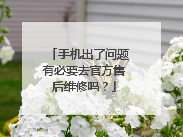 手机出了问题有必要去官方售后维修吗?