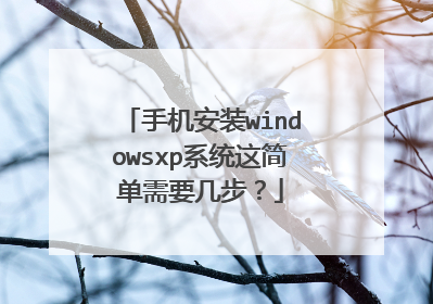 手机安装windowsxp系统这简单需要几步?
