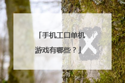 手机工口单机游戏有哪些？