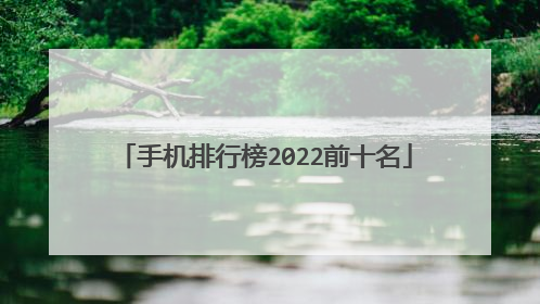 手机排行榜2022前十名