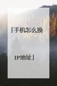 手机怎么换IP地址