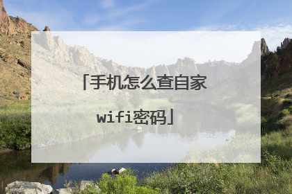 手机怎么查自家wifi密码