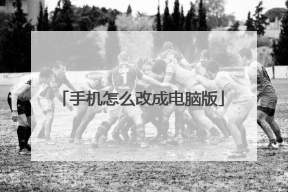 手机怎么改成电脑版