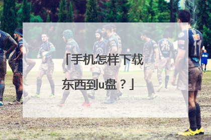 手机怎样下载东西到u盘？